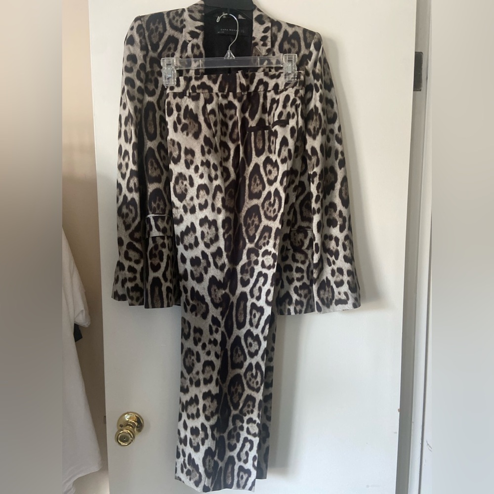 Zara set - Animal Print Blazer and Pant